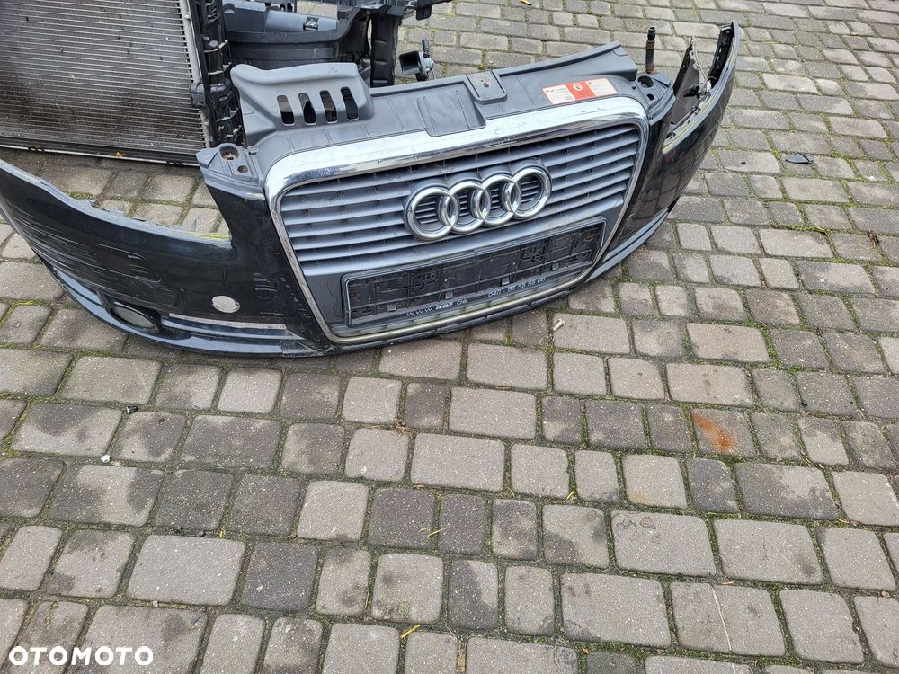 Zderzak przedni audi a4 b7 kompletny spryski halogen lakier ly9b
