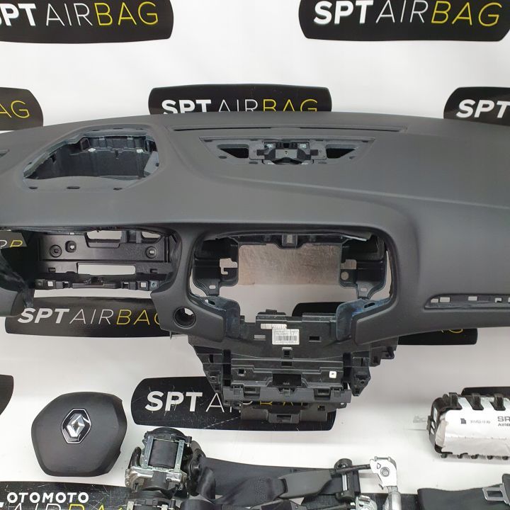 RENAULT MEGANE 4 IV DESKA ROZDZIELCZA KONSOLA HEAD UP KOKPIT PULPIT PODUSZKI AIRBAG AIR BAG PASY KIT SET - 3