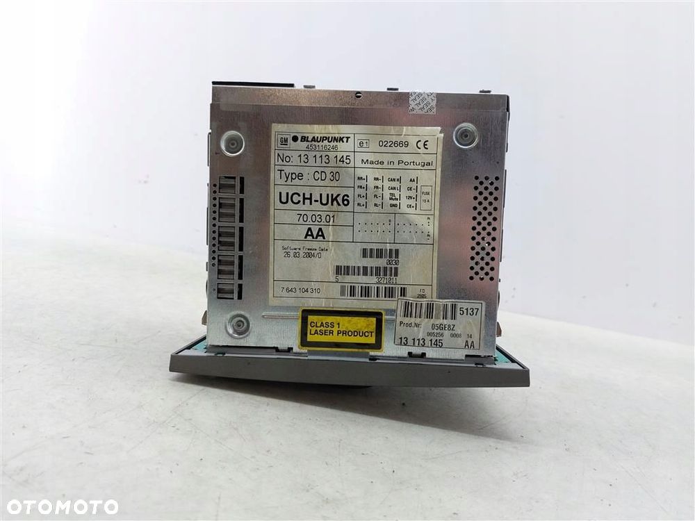 Radio+ wyświetlacz kpl CD 30 MP3 FABRYCZNEOpel Vectra C SIGNUM  2002-2008R - 7