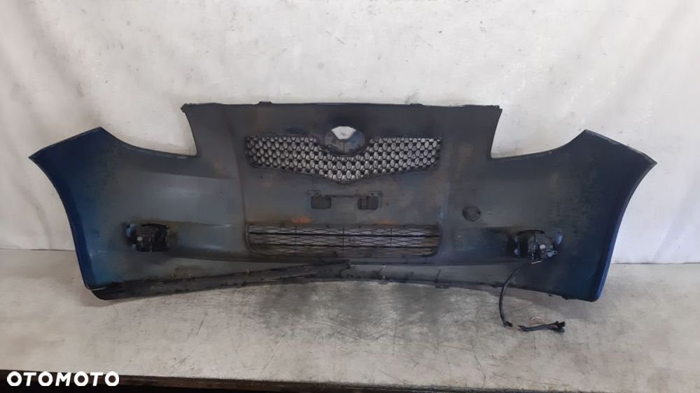 + ZDERZAK PRZÓD PRZEDNI DO TOYOTA YARIS MK2 HALOGEN KOD KOLOR 8T7 NIEBIESKI - 5