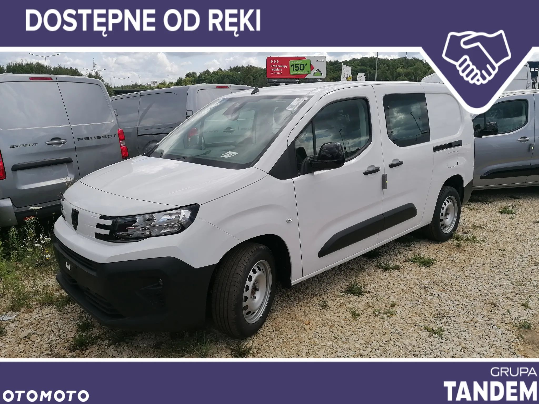 Peugeot Partner Furgon Brygadowy 5miejsc LONG 1.5 HDi 130KM EAT8 AUTOMAT !! Od ręki !! - 1