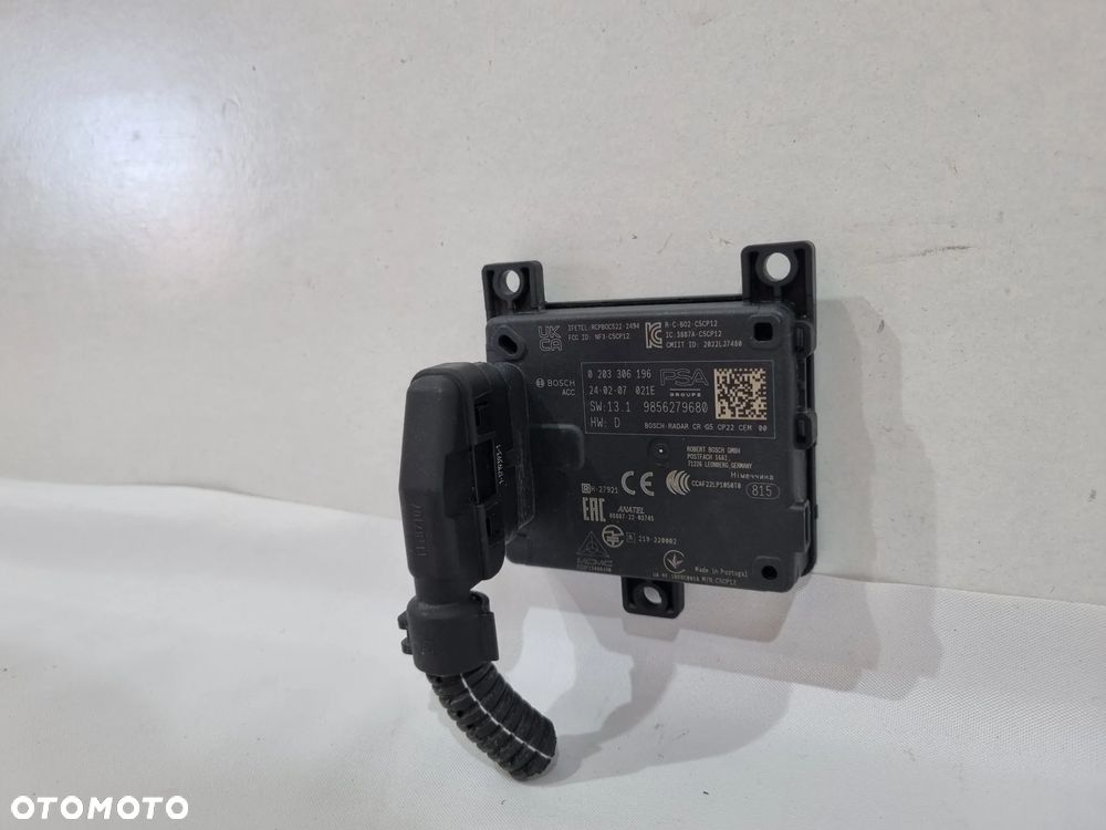 PEUGEOT 308 III T10 OPE ASTRA L RADAR SENSOR 9856279680 - 4