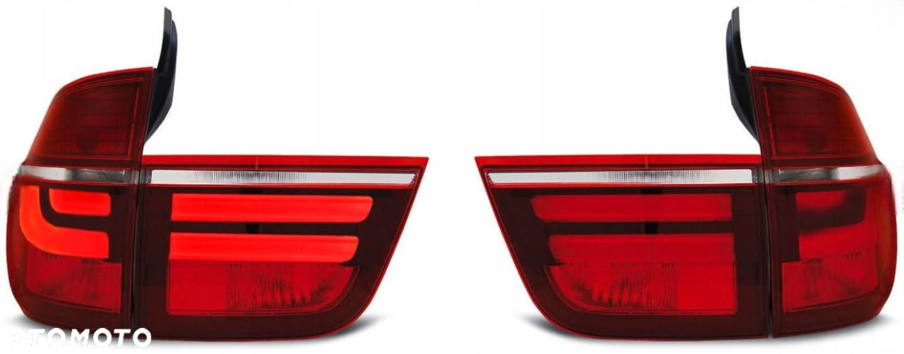 LAMPY TYLNE DIODOWE Do BMW X5 E70 OD 2007 DO 2010 RED WHITE LED BAR - 3