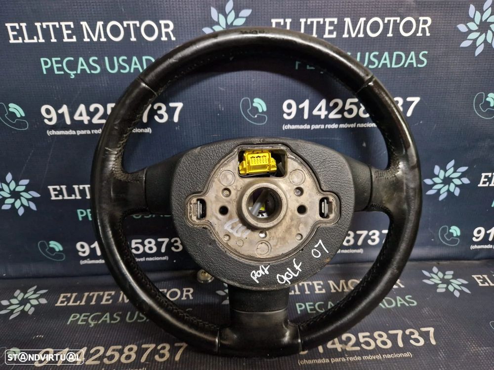 Volante usado pele com airbag VW GOLF V GT 5 JETTA PASSAT TOURAN CADDY - 5