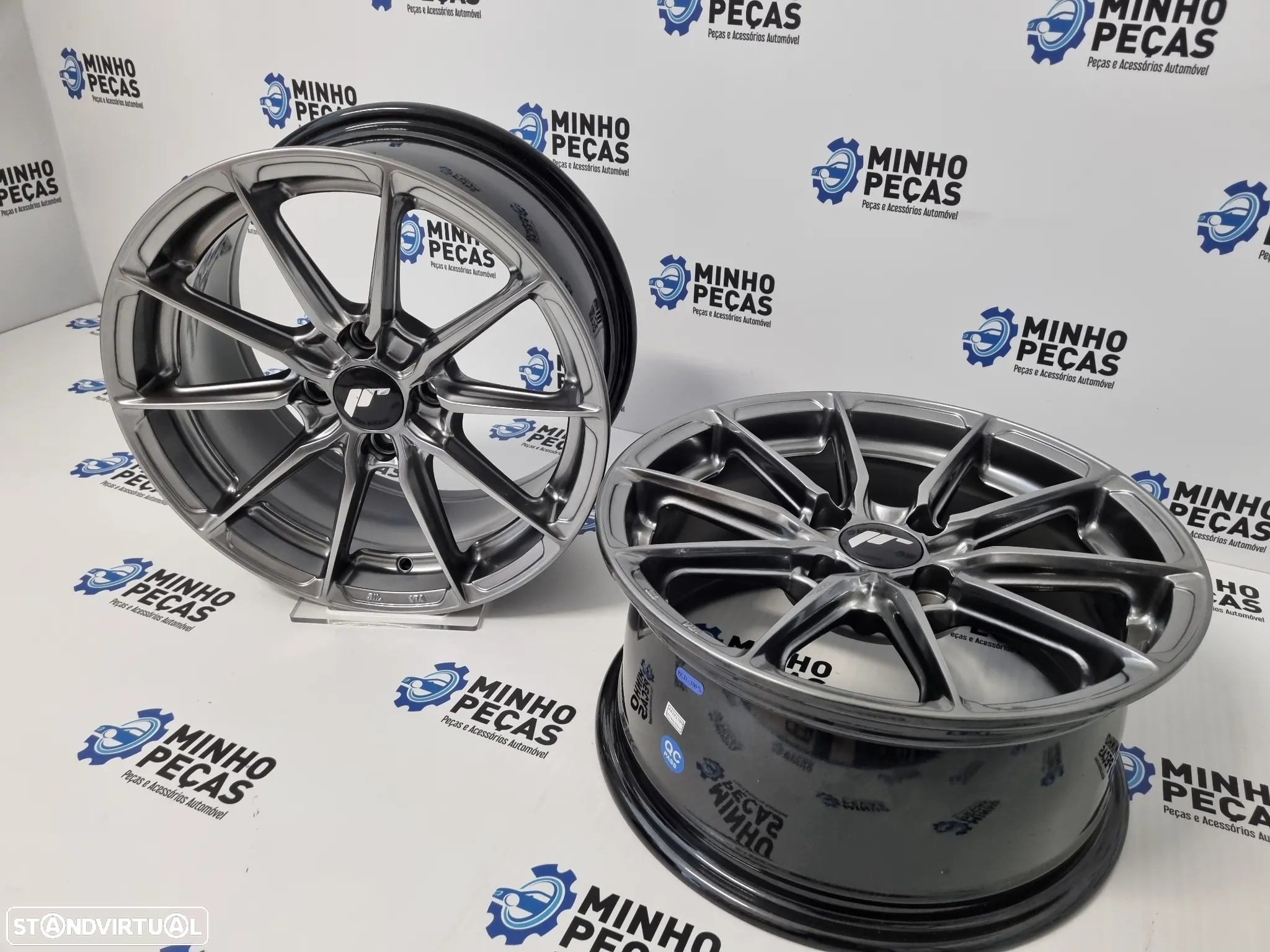 Jantes Japan Racing (JR37) em 15 (4x100) Hyper Black - 5