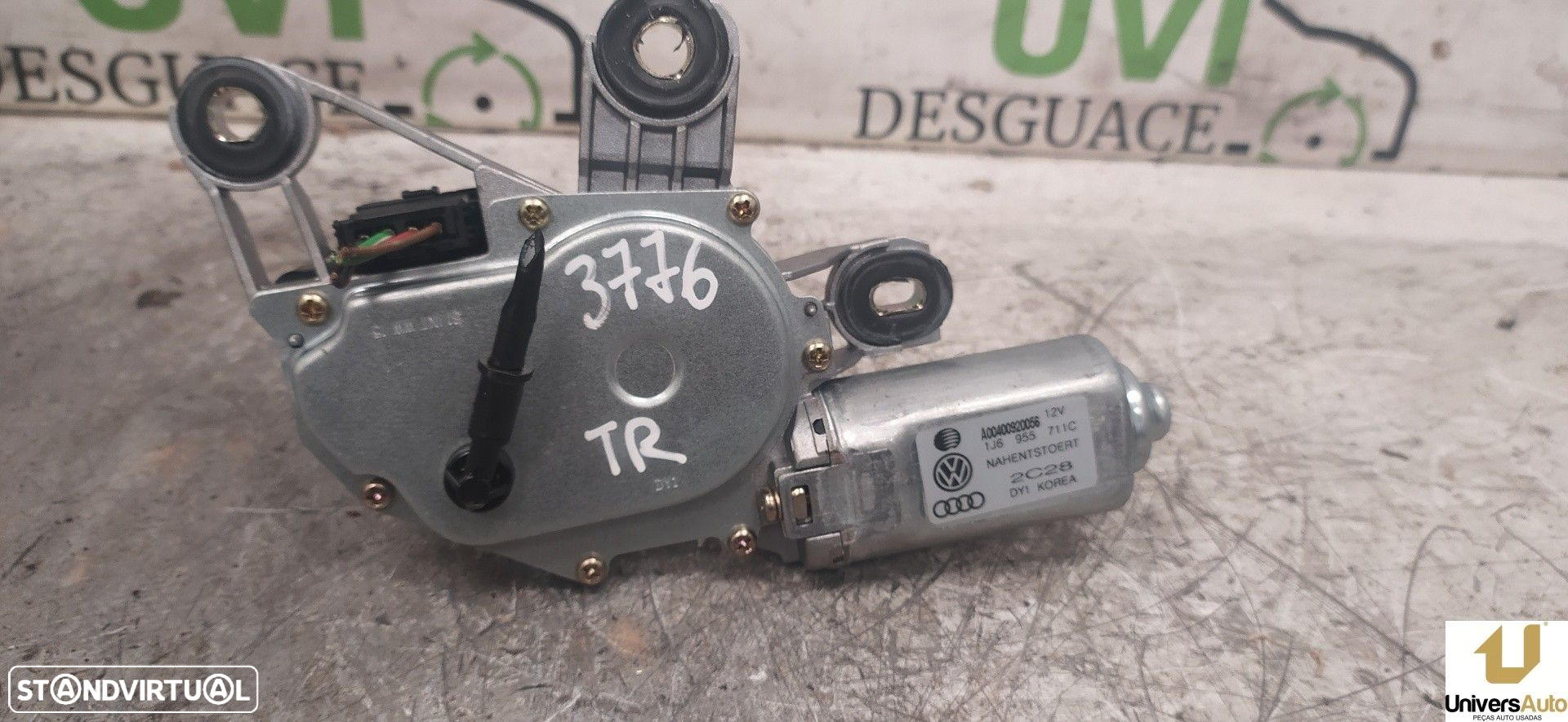 MOTOR LIMPA-VIDROS TRASEIRO VOLKSWAGEN GOLF IV 2002 -1J6955711C - 4