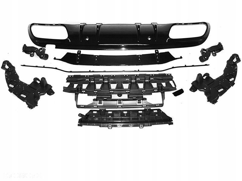 Dyfuzor Mercedes W205 18- Glossy Black - 1