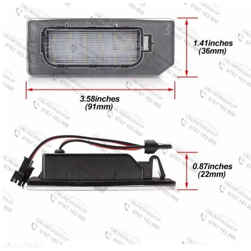 Set lampi LED numar Mitsubishi ASX  an fabricatie 2011-2020 - 2