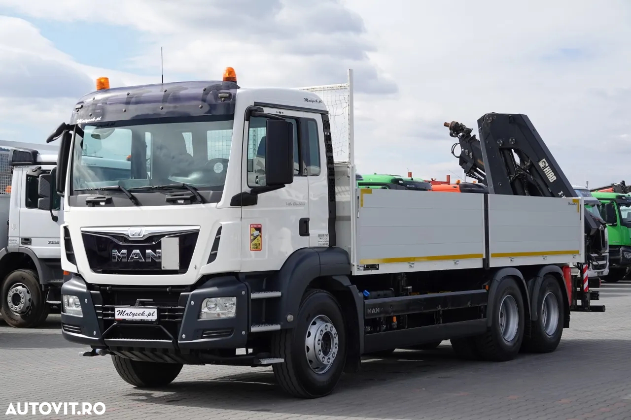 MAN TGS 26.320 / 6X4 / CUTIE 6.5 M + HDS HIAB 188 BS-3 / CAPACITATE MAX: 5000 KG / RADIO CONTROL / ROTATOR / EURO 6 - 6