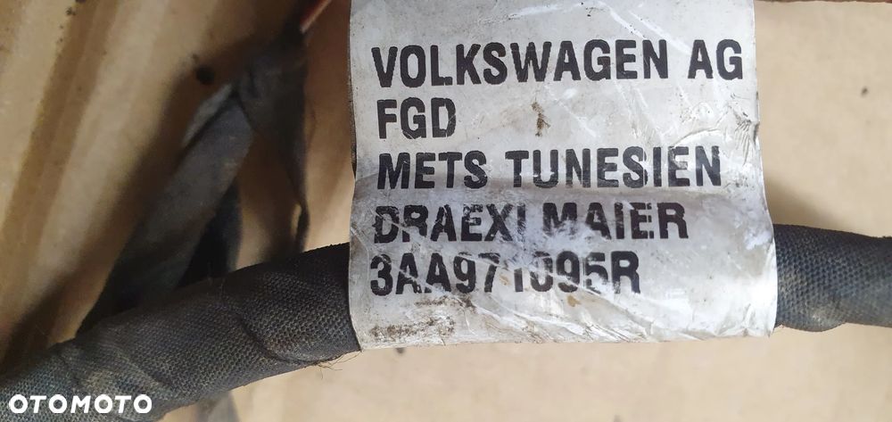 Wiązka instalacja czujników PDC zderzaka przód VW Passat B7 3AA971095R - 8
