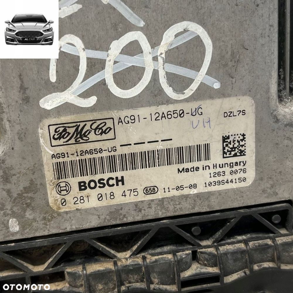 STEROWNIK SILNIKA 2.2 TDCI EURO 5 MONDEO MK4, S-MAX MK1 AG91-12A650-UG - 2