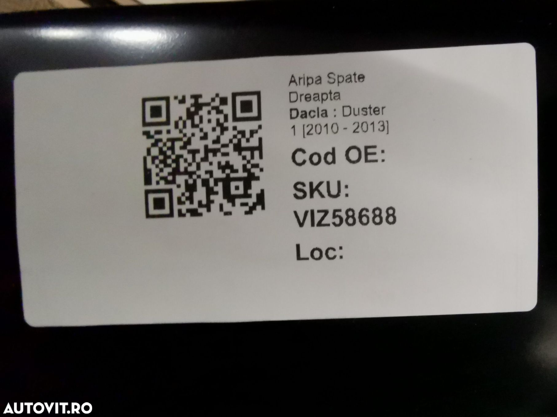 Aripa Spate Dreapta Dacia  Duster 1 [2010 - 2013] Originala In Stare B - 8