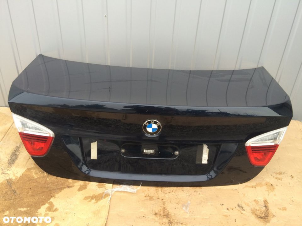 BMW 3 E90 E 90 KLAPA TYLNA GRANATOWA sedan Wwa - 1