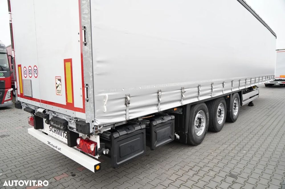 Schmitz Cargobull CORTINĂ / STANDARD / CAMION DIN OȚEL - 9 M / ACOPERIȘ CULISANT / AXĂ CULISANTĂ / - 13