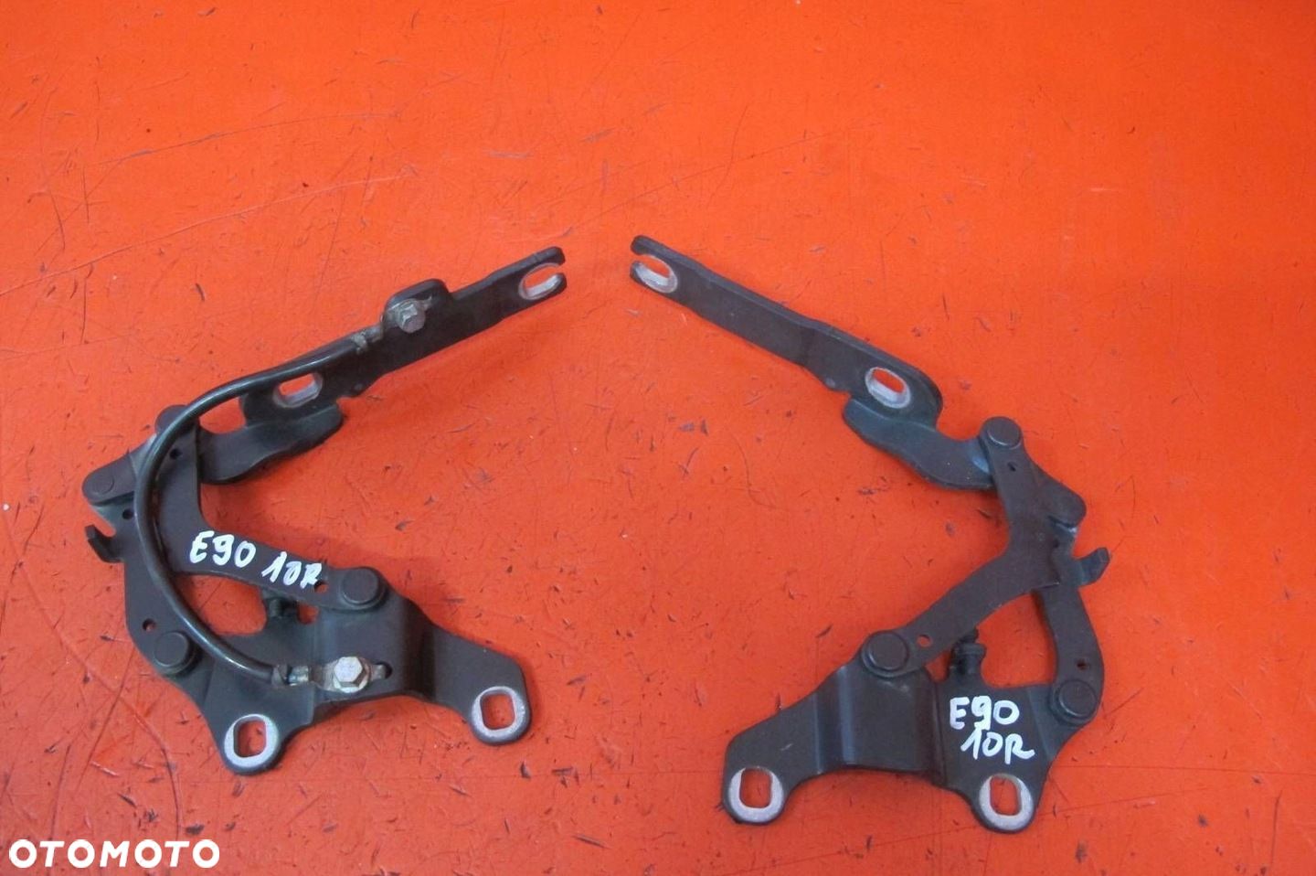 BMW 3 E90 E91 ZAWIASY MASKI PRAWY LEWY PRZÓD CZARNE 475/9 475 KPL - 1