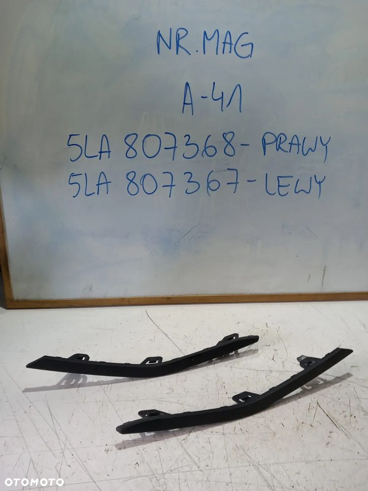 LISTWA ZDERZAKA LEWY  PRZÓD SKODA ENYAQ 5LA807367 5LA807368