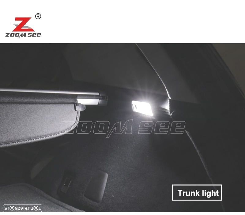 KIT COMPLETO DE 23 LÂMPADAS LED INTERIOR 06-14 RENAULT ESPACE 4 IV MK4 - 5