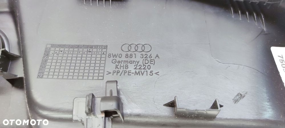 OSŁONA ZAŚLEPKA FOTELA PRAWA AUDI A4 B9 8W0881326A - 7