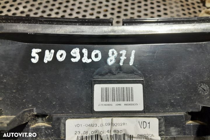 Ceasuri bord 5N0920871 5N0920871 Volkswagen VW Tiguan 1 5N [2007 - 20 - 4