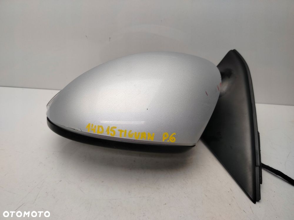 volkswagen tiguan 5n 6 pin 07r- lusterko lewe zewnętrzne la7w - 13