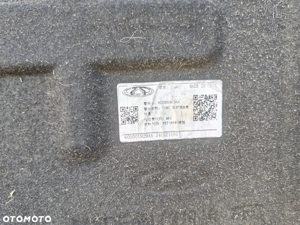 OMODA 5 V Cher osłona pod silnik 1,6 GDI 602001929AA - 2