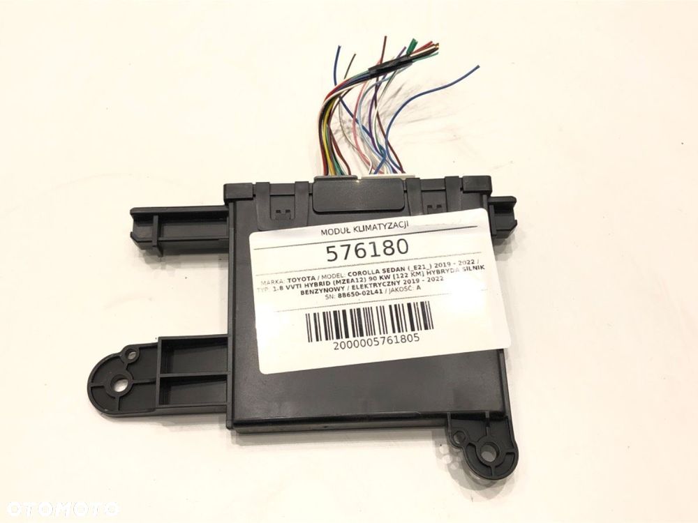 MODUŁ KLIMATYZACJI - 257.00 PLN - TOYOTA COROLLA sedan (_E21_) 2019 - 2022 1.8 VVTi Hybrid (MZEA12) - 2
