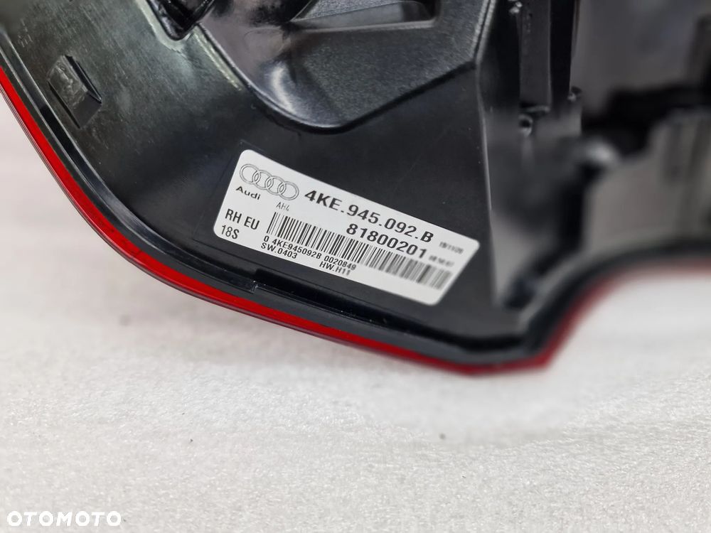 AUDI E-TRON 4KE MATRIX PRAWA LAMPA TYLNA TYLNIA TYŁ LED , NR 4KE945092B , NR AUKCJI LA661 - 12