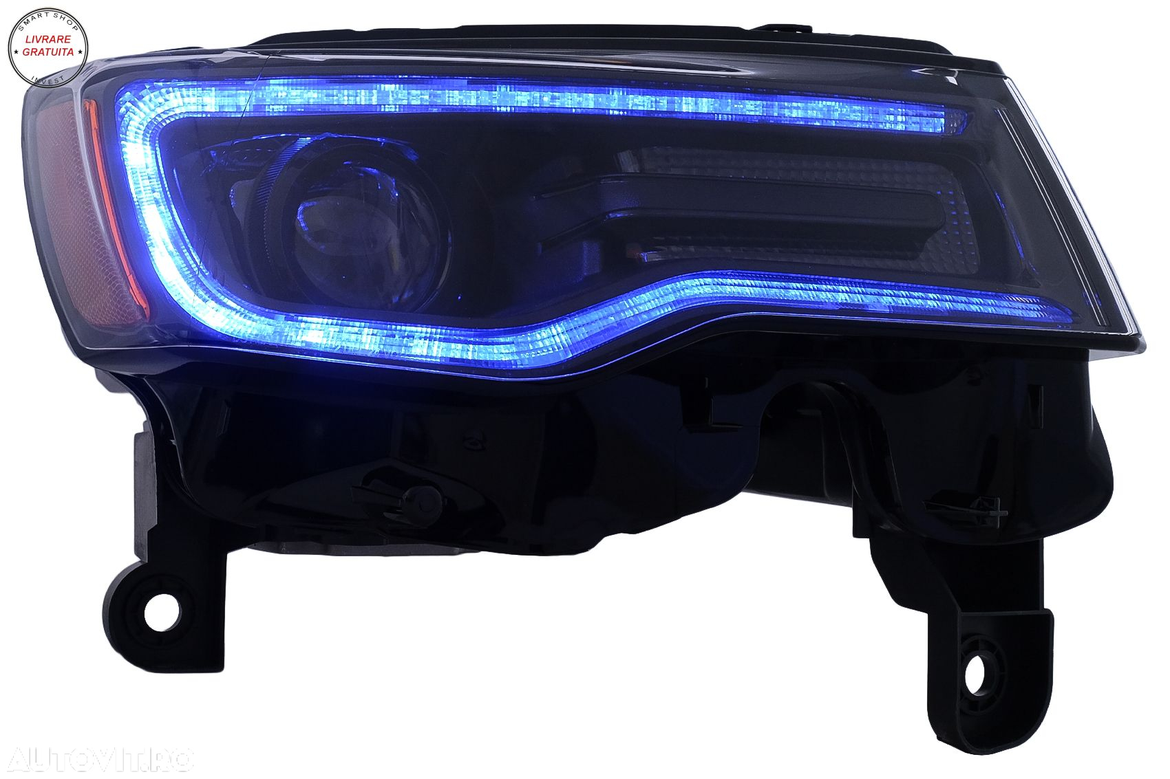 Faruri LED Jeep Grand Cherokee IV WK2 Facelift (2014-2020) Semnal Dinamic- livrare gratuita - 14