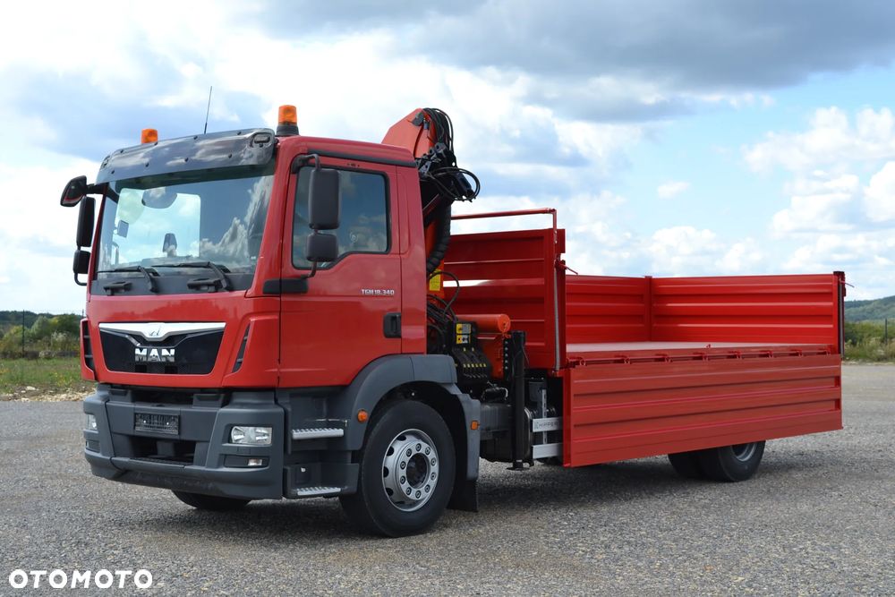MAN TGL 12.250 Nowy żuraw HYVA HB70 Sterowanie radiowe Nowy 3-stronny Wywrot Kiper Wywrotka HDS Blokada Mostu Fassi Palfinger Hiab HMF - 7