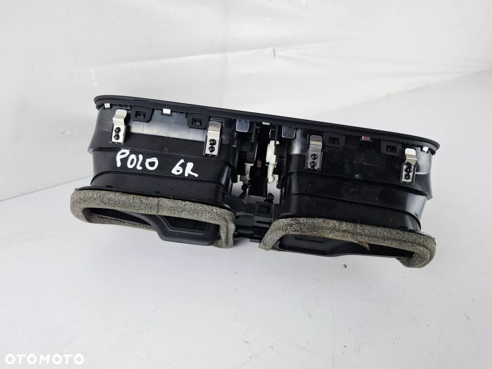 Kratka Nawiewu Wentylacji Środkowa Czarna Chrom VW Polo 6R 6RF819728 - 4