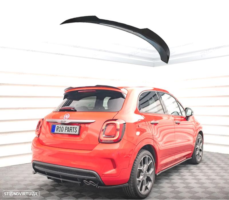 AILERON SPOILER FIAT 500X 14-18 PRETO BRILHANTE - 1