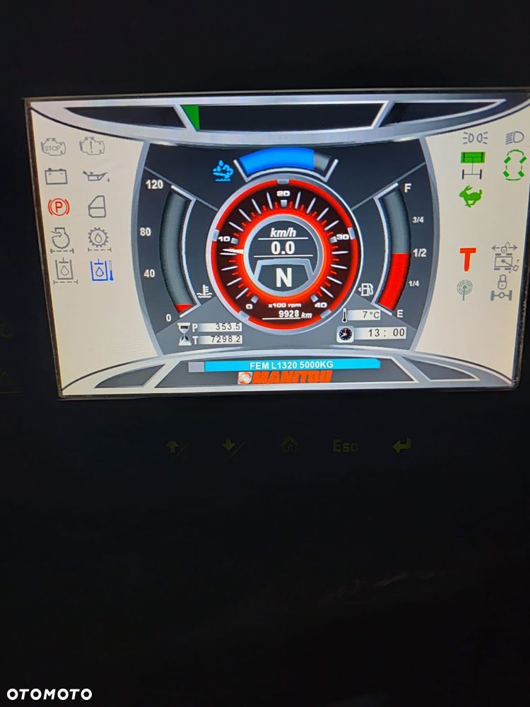 Manitou 2150 Mrt MANITOU ŁADOWARKA TELESKOPOWA Roto  widły kosz PILOT do sterowania  2016/17 1840 2540 2550 kolor od nowości biały Mercedes silnik - 19