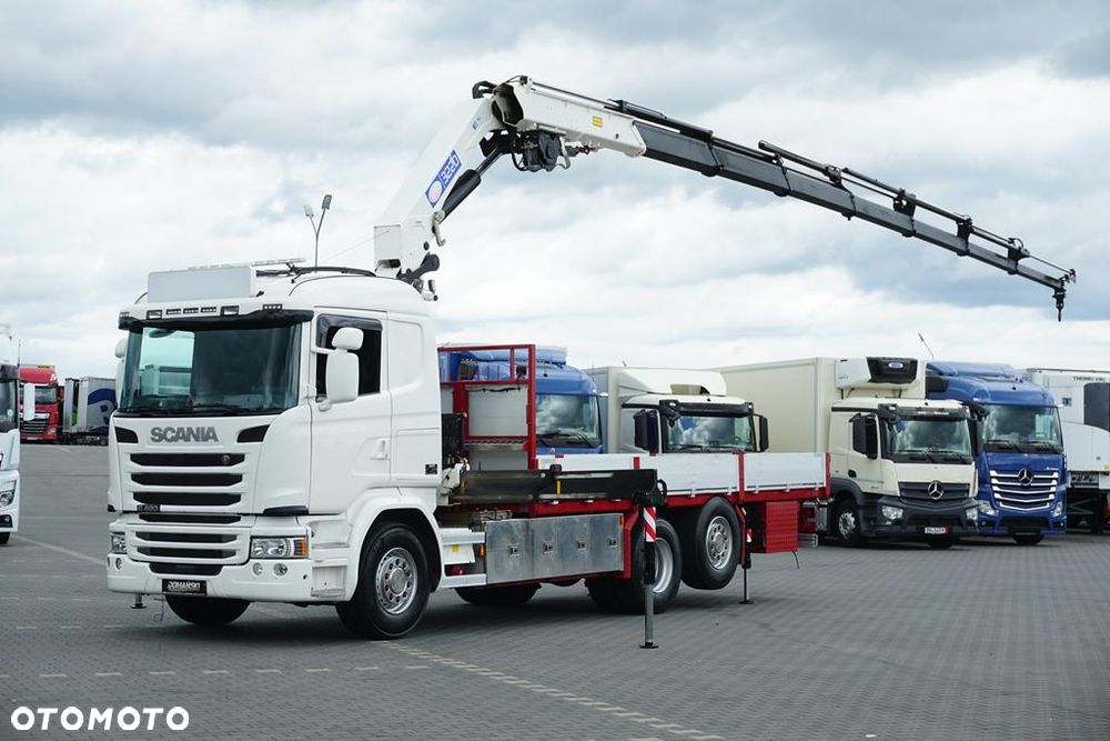Scania G 490 / 6 X 2 / SKRZYNIOWY + HDS / HMF 3220 K7 / WYSIĘG 18,9 M - 1