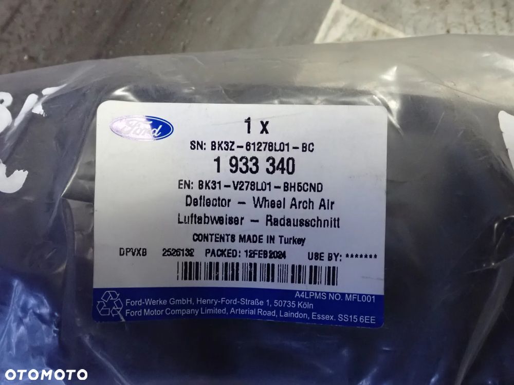 FORD TRANSIT MK8 2014-2019 LISTWA BŁOTNIKA LEWY PRZÓD 1933340 - 3