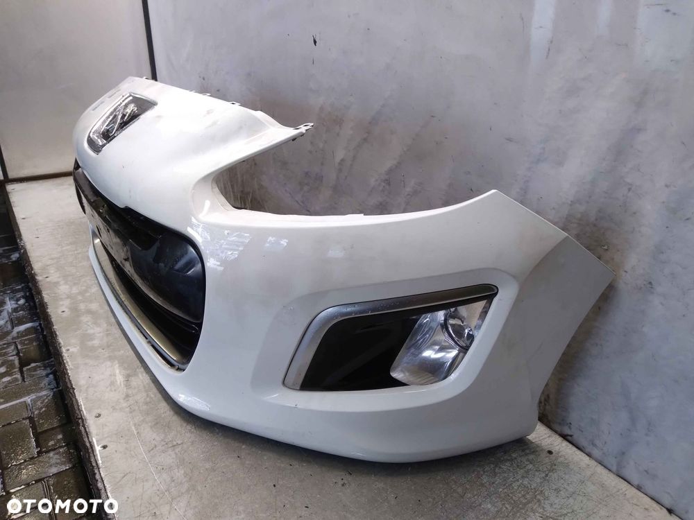 ^ ZDERZAK PRZÓD PRZEDNI PEUGEOT 308 LIFT FL EWPA BIAŁY HALOGENY - 3