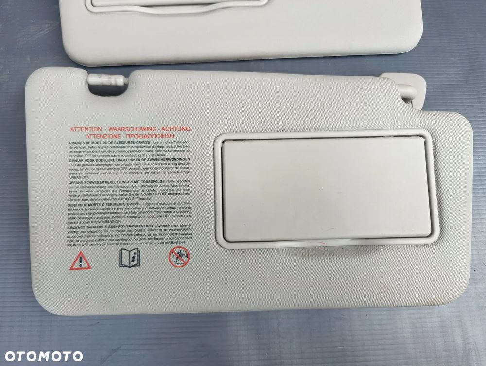 SŁONECZNIK DASZEK PRAWY lewy OSŁONA PRZECIWSŁONECZNA RENAULT KOLEOS I - 2