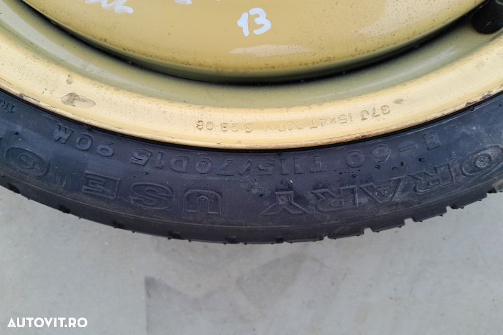 Roata de rezerva slim R15 T115 / 70 D15 / 37J15X4T T115 / 70 D15 / 37 - 3