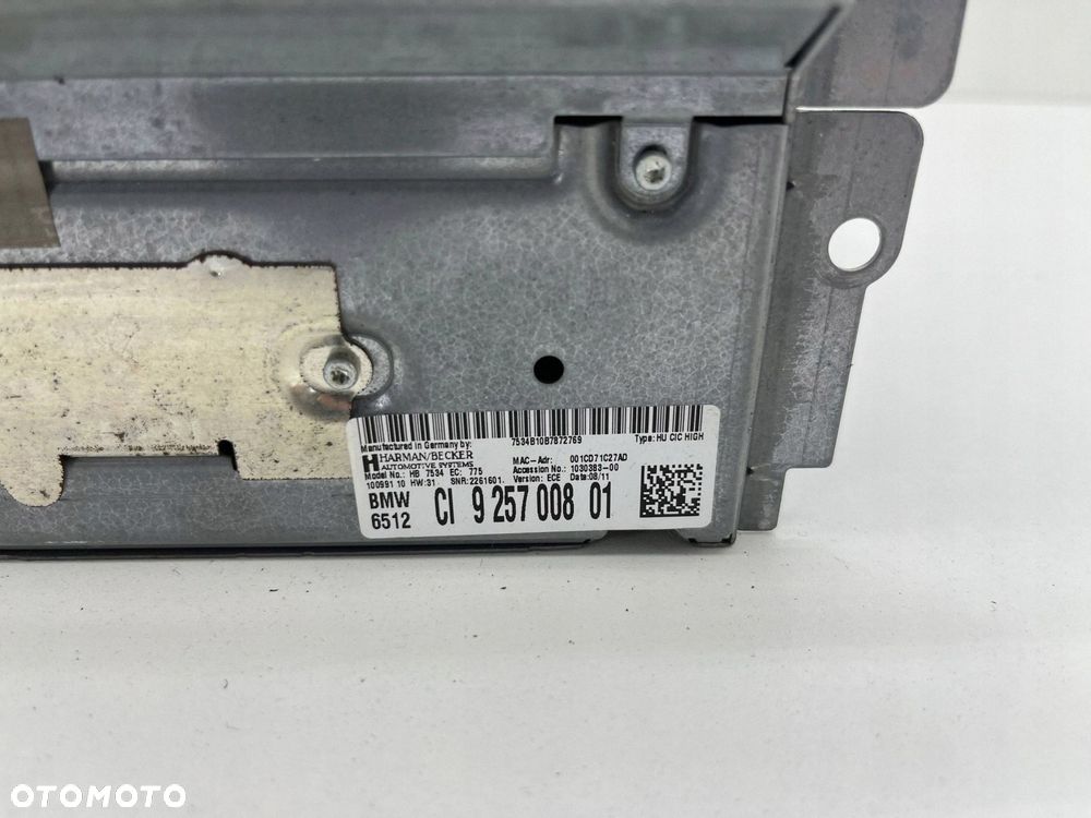 BMW 5 F10 F11 RADIO CZYTNIK NAWIGACJA 9257008 - 3