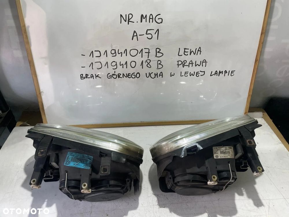 LAMPA LEWA PRAWA PRZÓD KPL VW GOLF IV 1J1941017B 1J1941018B - 2