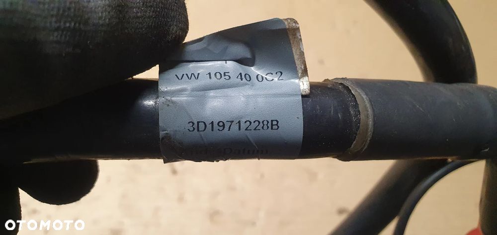 Klema plusowa kabel przewód bezpiecznik pirotechniczny VW Phaeton 3D1971228B - 9