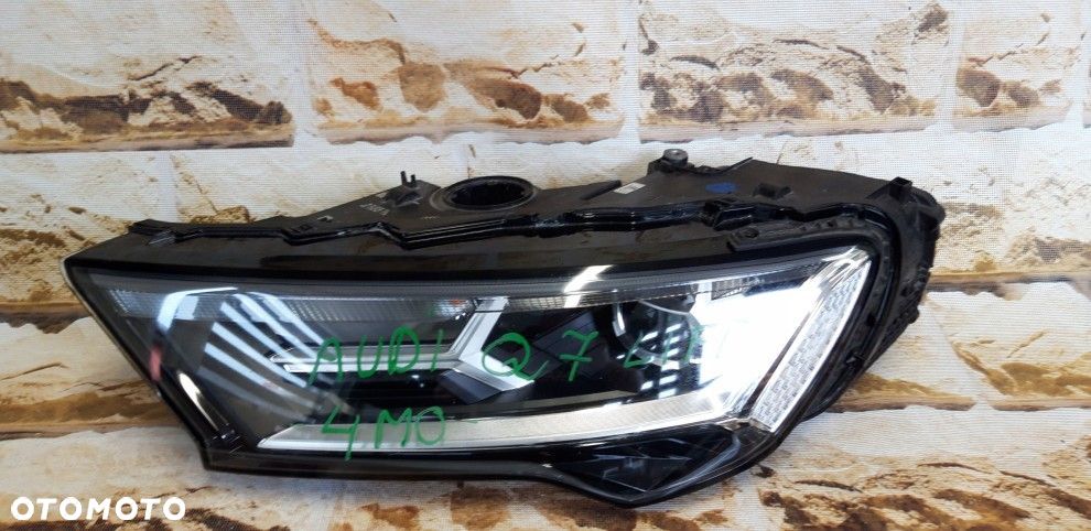 audi q7 lift 4m0 941 011c full led europa lewa idealna kompletna - 7