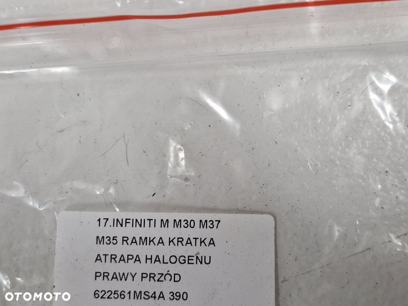 INFINITI M M30 M37 M35 RAMKA KRATKA ATRAPA HALOGENU PRAWY PRZÓD PRAWA 622561MS4A - 7