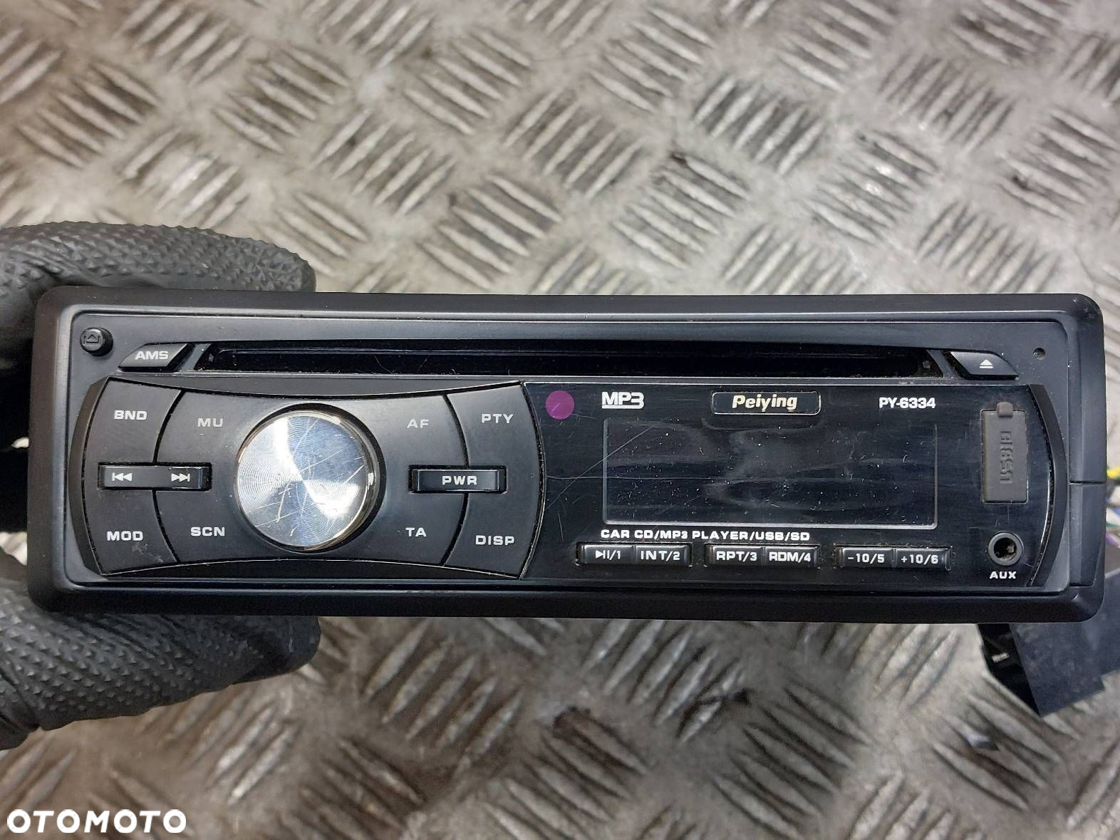 RADIO ODTWARZACZ PEIYING PY-6334 CD USB AUX - 3