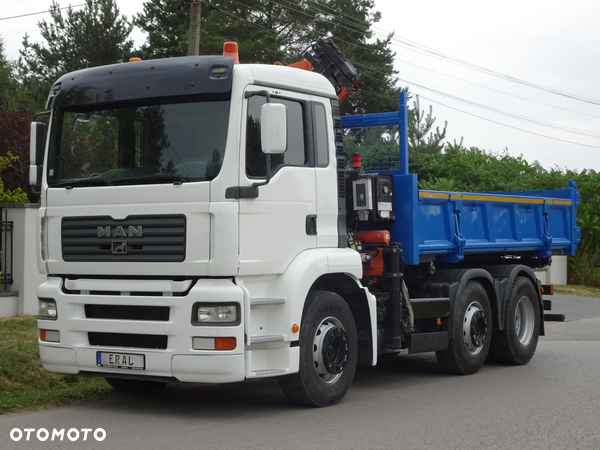 MAN TGA 26.410 Wywrotka 6x2 Kipper HDS ATLAS 120,2E Oś Skrętna
