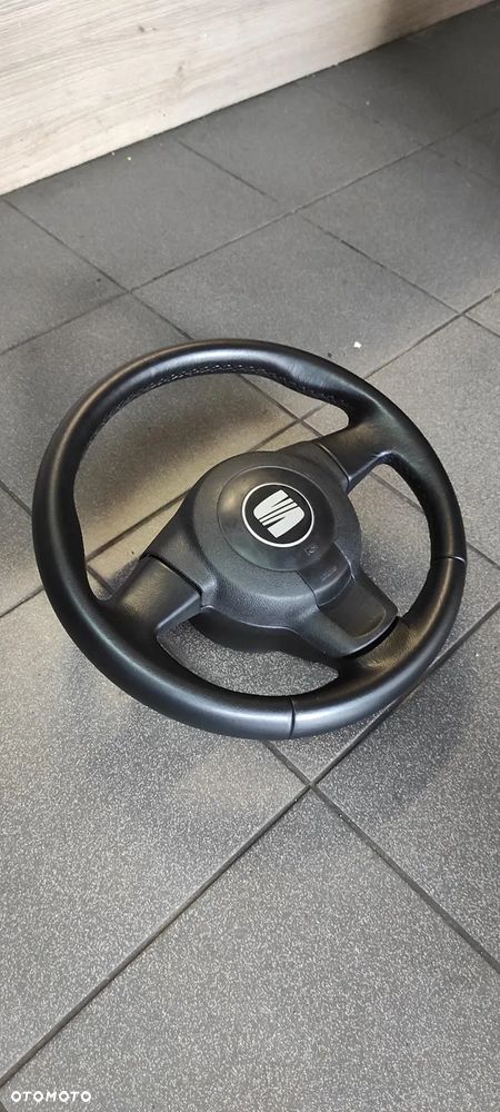 KIEROWNICA SKÓRZANA AIR BAG SEAT LEON 2 ALTEA ALTEA XL TOLEDO 3 WYSYŁKA !!!! - 3