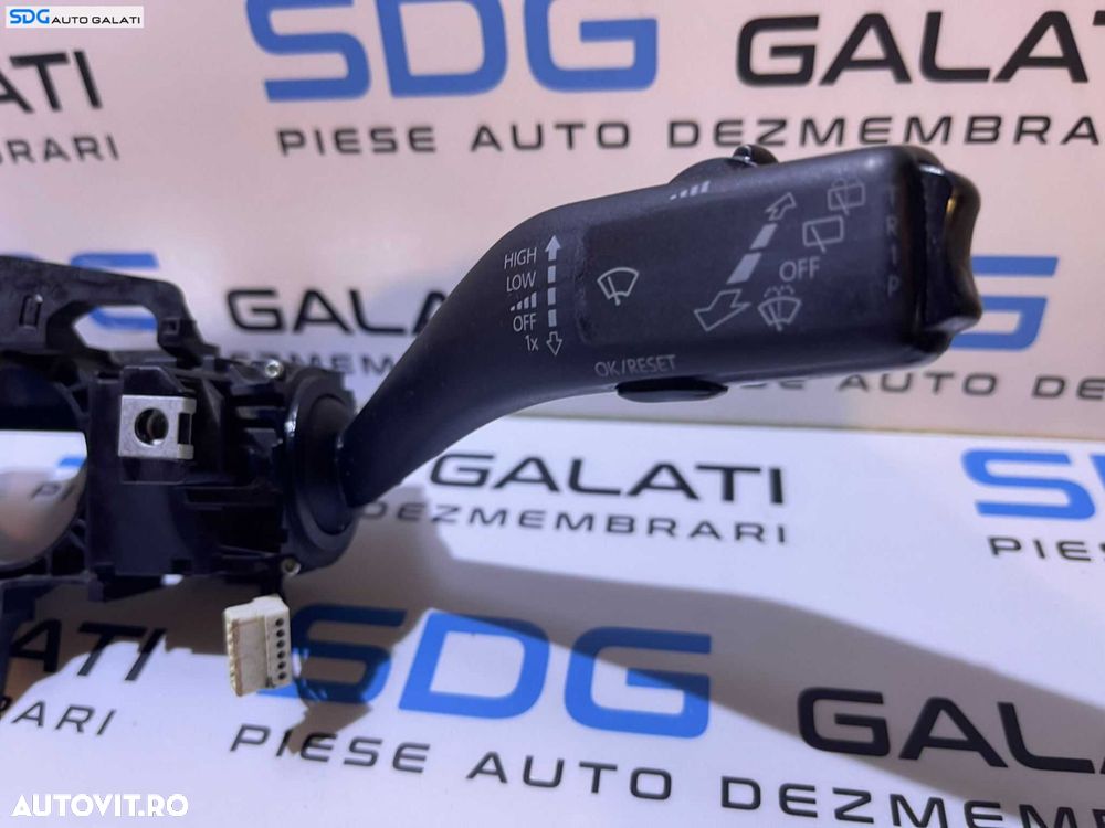 Ansamblu Semnalizare Faza Lunga Scurta Maneta Manete Stergatoare Volkswagen Golf 6 Break 2008 - 2014 Cod 5K0953507AS 5K0953513L [M4553] - 2