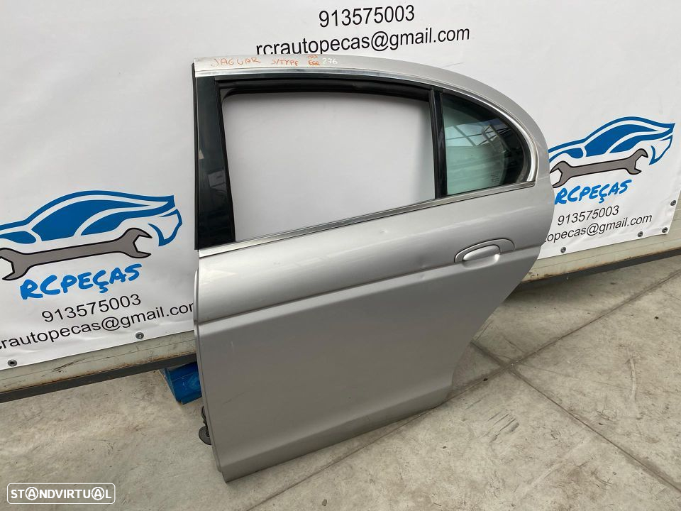PORTA TRASEIRA TRÁS ESQUERDA JAGUAR S TYPE S-TYPE STYPE FECHO ELEVADOR MOTOR PUXADOR VIDRO - 2