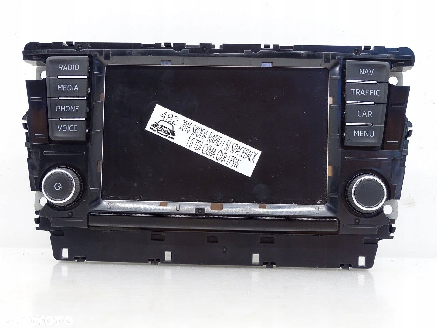 EKRAN WYŚWIETLACZ MONITOR LCD NAVI NAWIGACJI SKODA RAPID I 5J 5JA919604A - 2