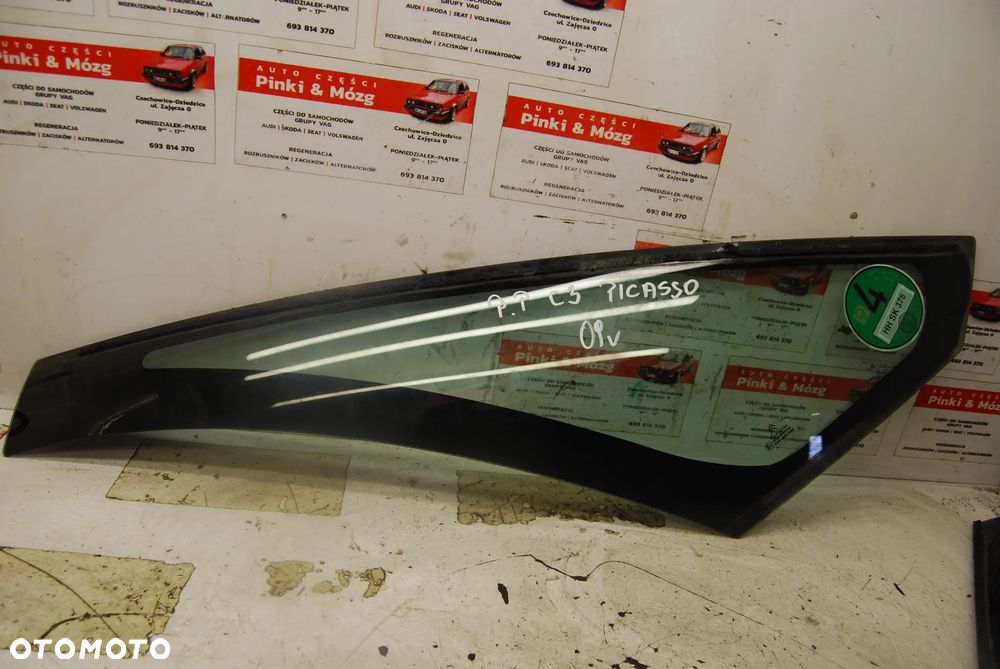SZYBA KAROSERYJNA PRAWY PRZÓD PRZEDNIA CITROEN C3 PICASSO 08-17R. - 1