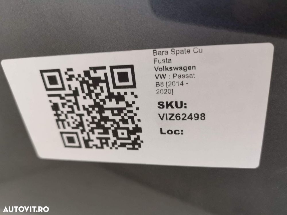 Bara Spate Combi Volkswagen VW  Passat B8 2014 2015 2016 2017 2018 201 - 8